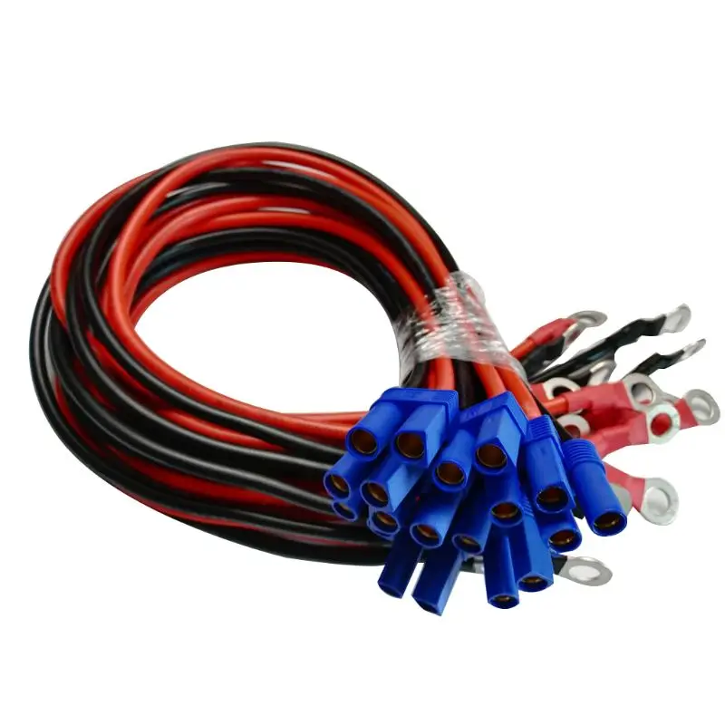 

EC5 to O Ring Terminal10AWG EC5 Female Plug Connector Cablefor RC ESC Charger Side Power- 50cm/1.6ft W91F