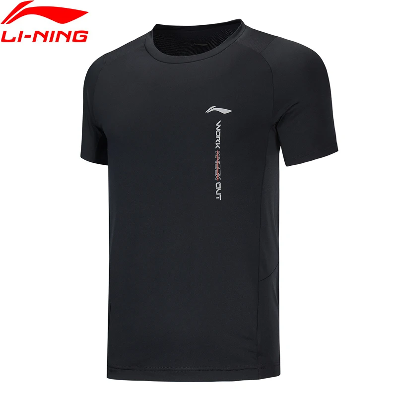 (Break Code) мужские тренировочные спортивные футболки Li Ning с коротким рукавом тонкие