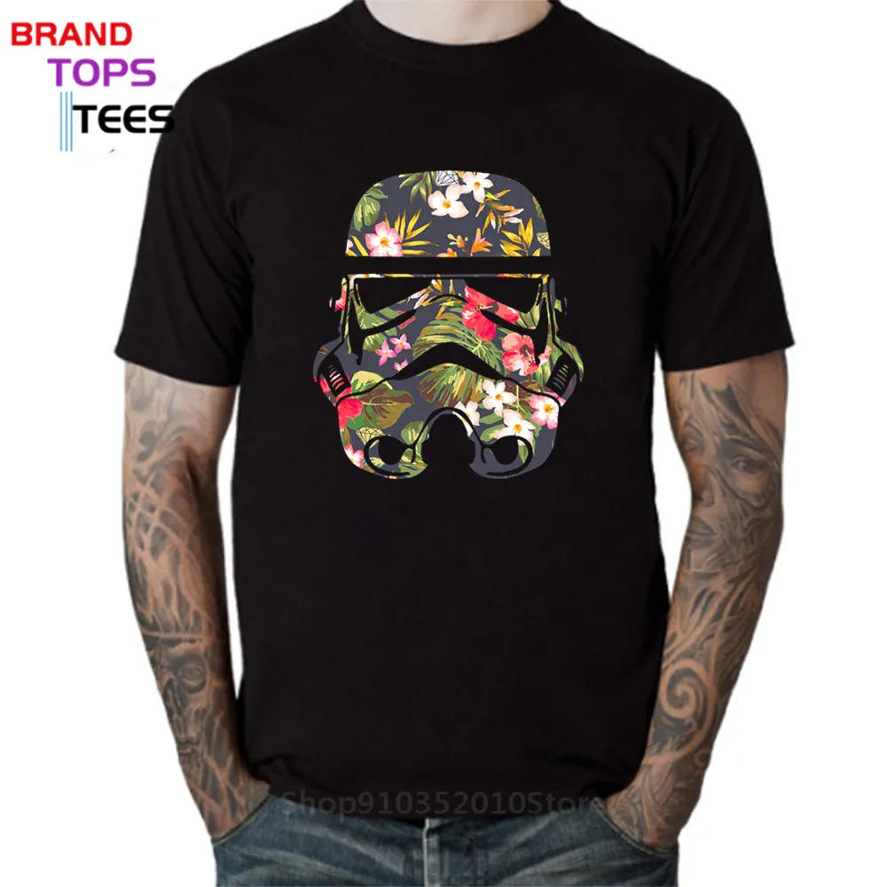 Camisetas de verano para hombre, diseño Floral, Humor Tropical, Stormtrooper, disfraz JEDI, estampado creativo, ropa barata china, 2021