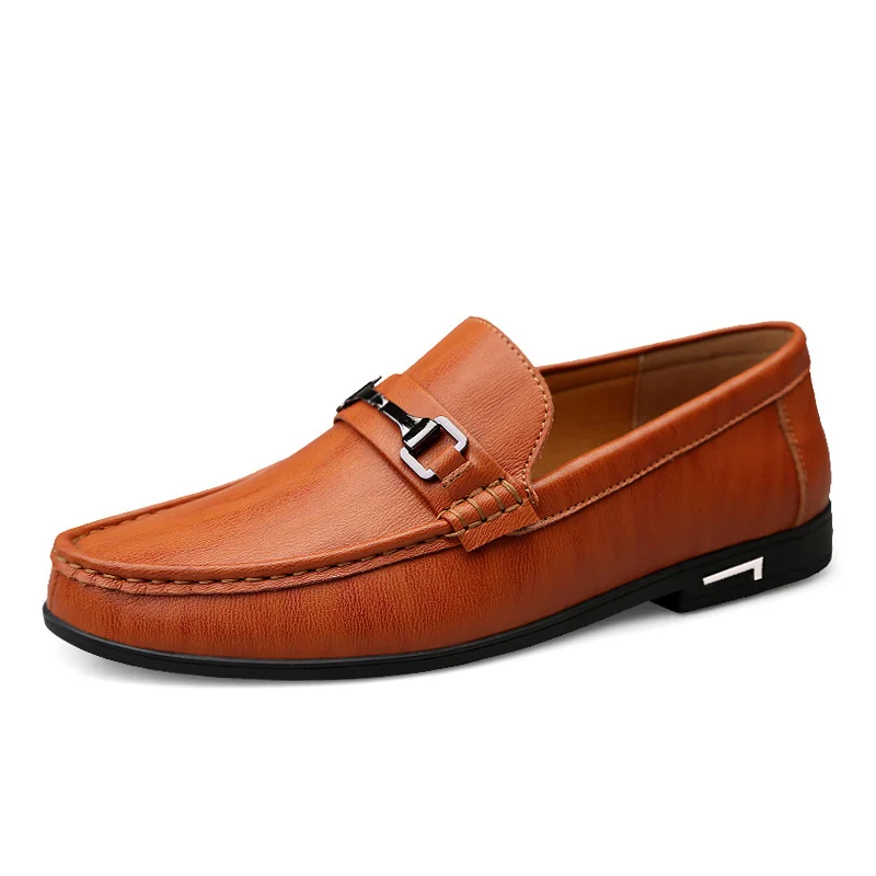 Роскошная обувь; мужские лоферы из натуральной кожи; сезон весна-осень; zapatos de hombre mocasines cuero; повседневные мужские лоферы без застежки; горячая распродажа