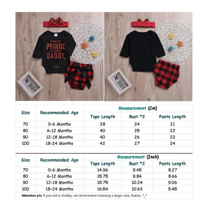 

Goocheer 3pcs Infant Baby Girls Bodysuit Black And Red Plaid Outfits Letter Children Clothes Set Cotton Bodysuits Sets