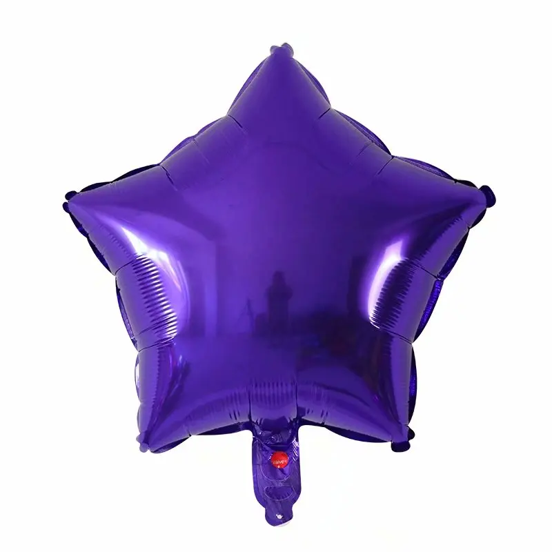 purple 10 шт./лот 18 дюймов Звездный шар надувной Гелиевый шар для свадьбы, дня рождения, рождественской вечеринки, украшения, детские игрушки, подарки - Цвет: purple