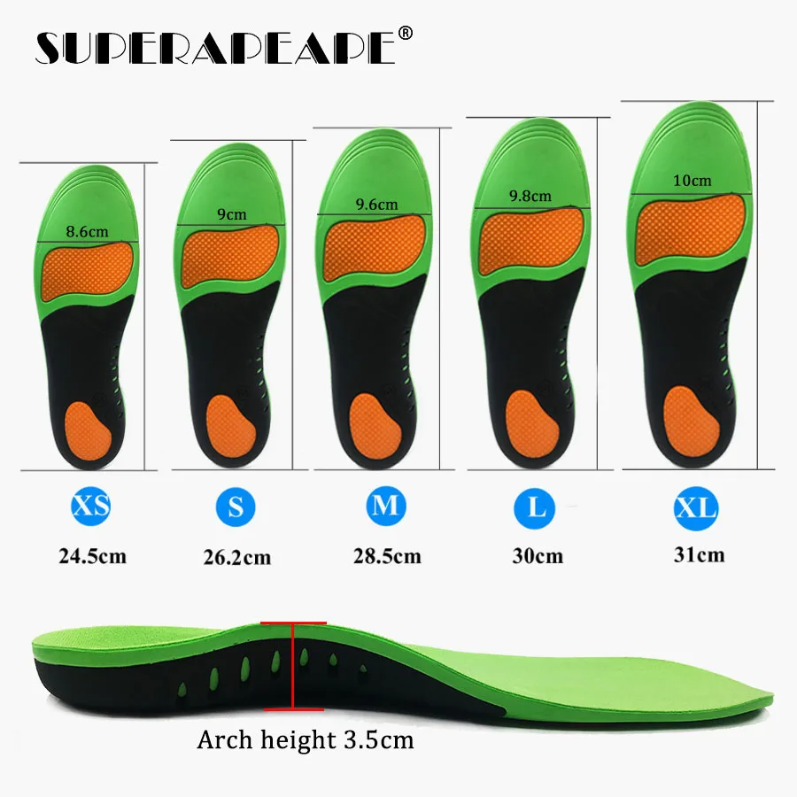 Best EVA Orthopedic insole Shoe Sole Insoles For feet Arch Foot Pad corrects O/X leg  Flat Foot Arch Support Sports Shoes Insert