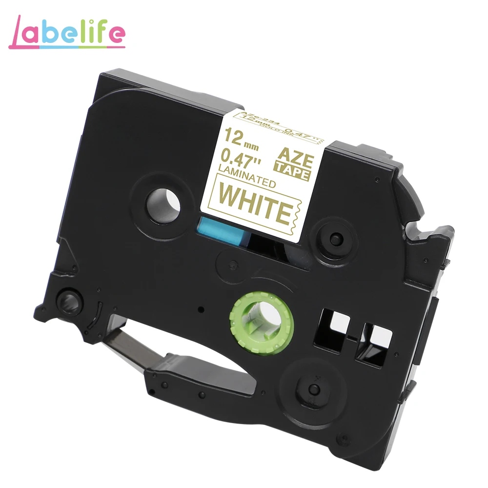 AZe-234 Labelife tze231 лента 1 шт. совместимый Brother PTouch для PT-D210 принтер этикеток 12 мм TZe 231 431 TZe TZ231 TZe-231 производитель этикеток - Цвет: AZe-234