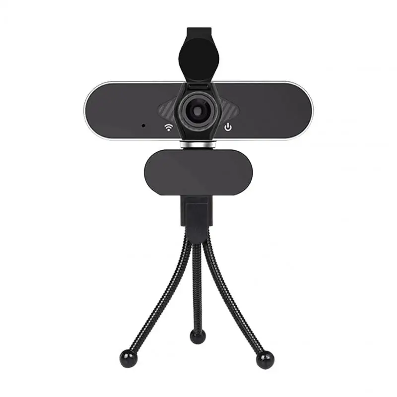 

1080P HD CMOS Webcam Computer with Privacy Cover Tripod Holder Stand Plug And Play PC Laptop Meeting Live Webcam with Clamp