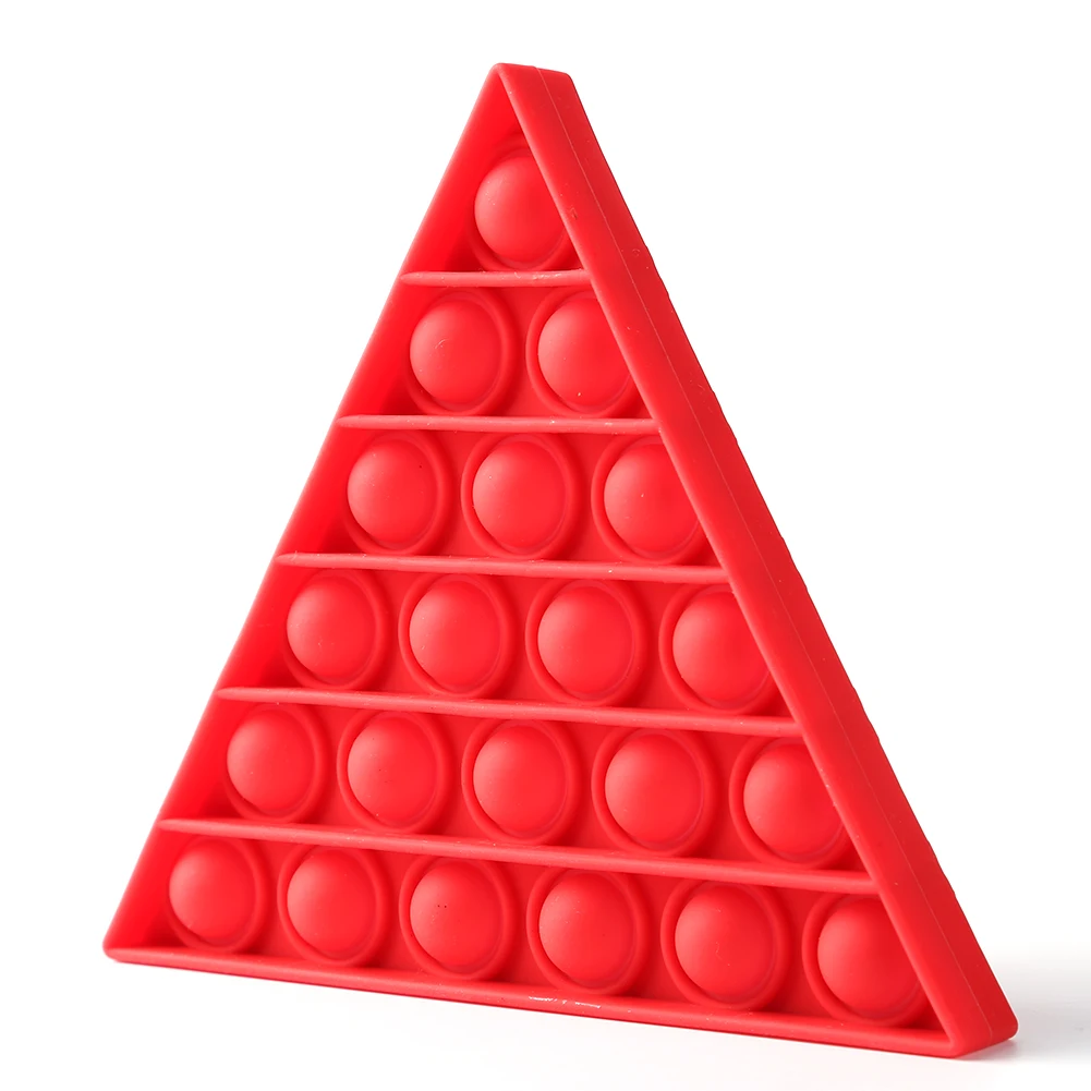 

Push Pop Bubble Fidget Toy Stress Reliever Anti Anxiety Funny Silicone Sensory Toys For Adult Child Kids Six-Color
