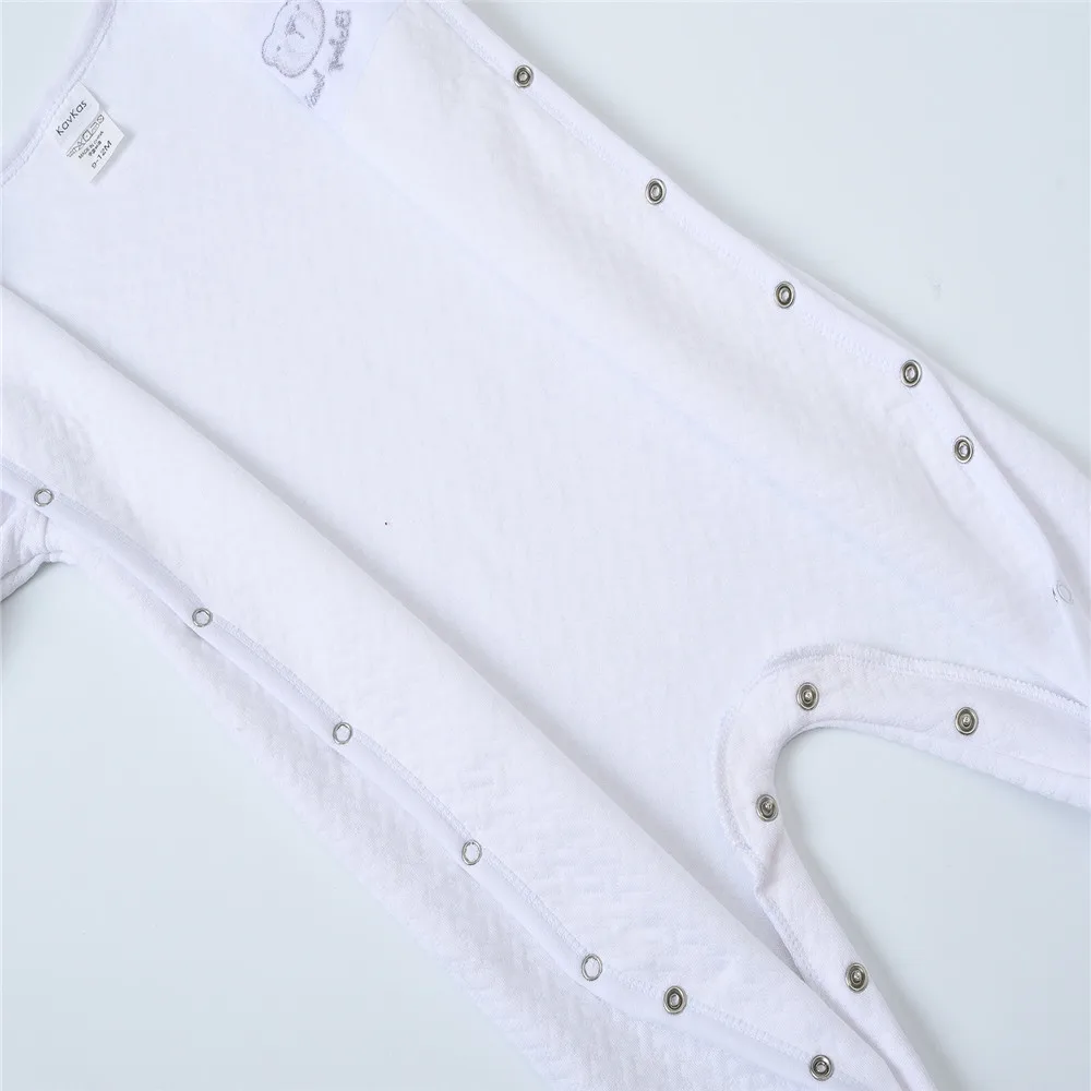 Honeyzone New Born Baby Footies 0-12 Months Long Sleeve Bear Animal Infant Jumpsuits One-Pieces Boy Girl Clothes Playsuits | Детская