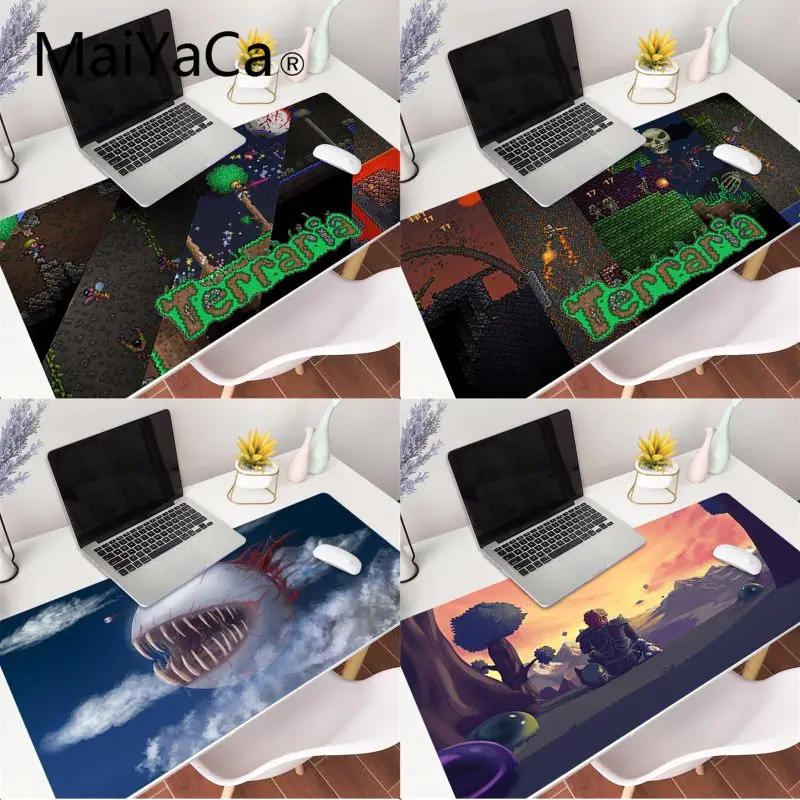 

MaiYaCa Terraria Rubber Pad to Mouse Game Gaming Mouse Mat xl xxl 600x300mm for dota2 cs go Comfort Pad Anti-Slip desk mat