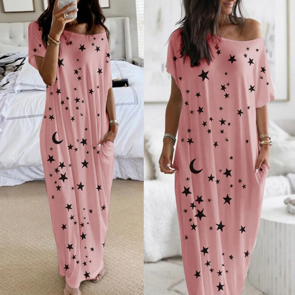 Платье женское длинное с круглым вырезом однотонный белый вечерний сарафан