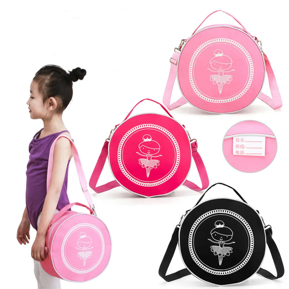 

Children Dancing Pattern Crossbody Bag Fashion Shoulder Bag Lovely Storage Bag for Kids Girls (Black)