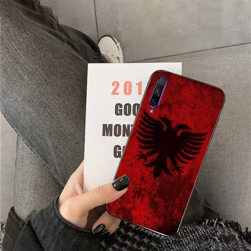 

Albania Flag Eagle Phone Case For Huawei Y6 7prime 9prime Y5 2019 Y5 Y6Prime 2018 Nova 3E mate10 20lite 20Pro funda case