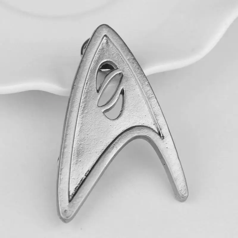 ZXMJ 5 стилей на выбор star treks war капитан Сплав булавка значок винтажный космический конус форма ювелирные изделия подарок для мужчин аксессуары для амулетов - Окраска металла: silver plated