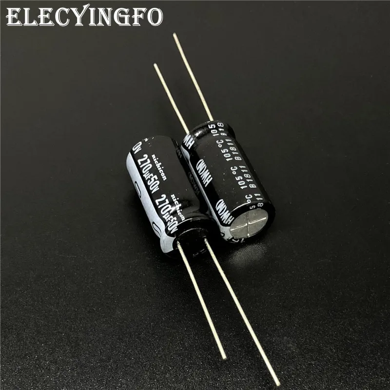 

5pcs/50pcs 270uF 50V Japan NICHICON HW Series 10x20mm High Ripple Low Impedance 50V270uF Motherboard Capacitor