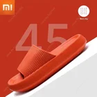 Шлепанцы Xiaomi женские на толстой подошве, мягкие сандалии из ЭВА, Нескользящие, для ванной комнаты, летняя модель