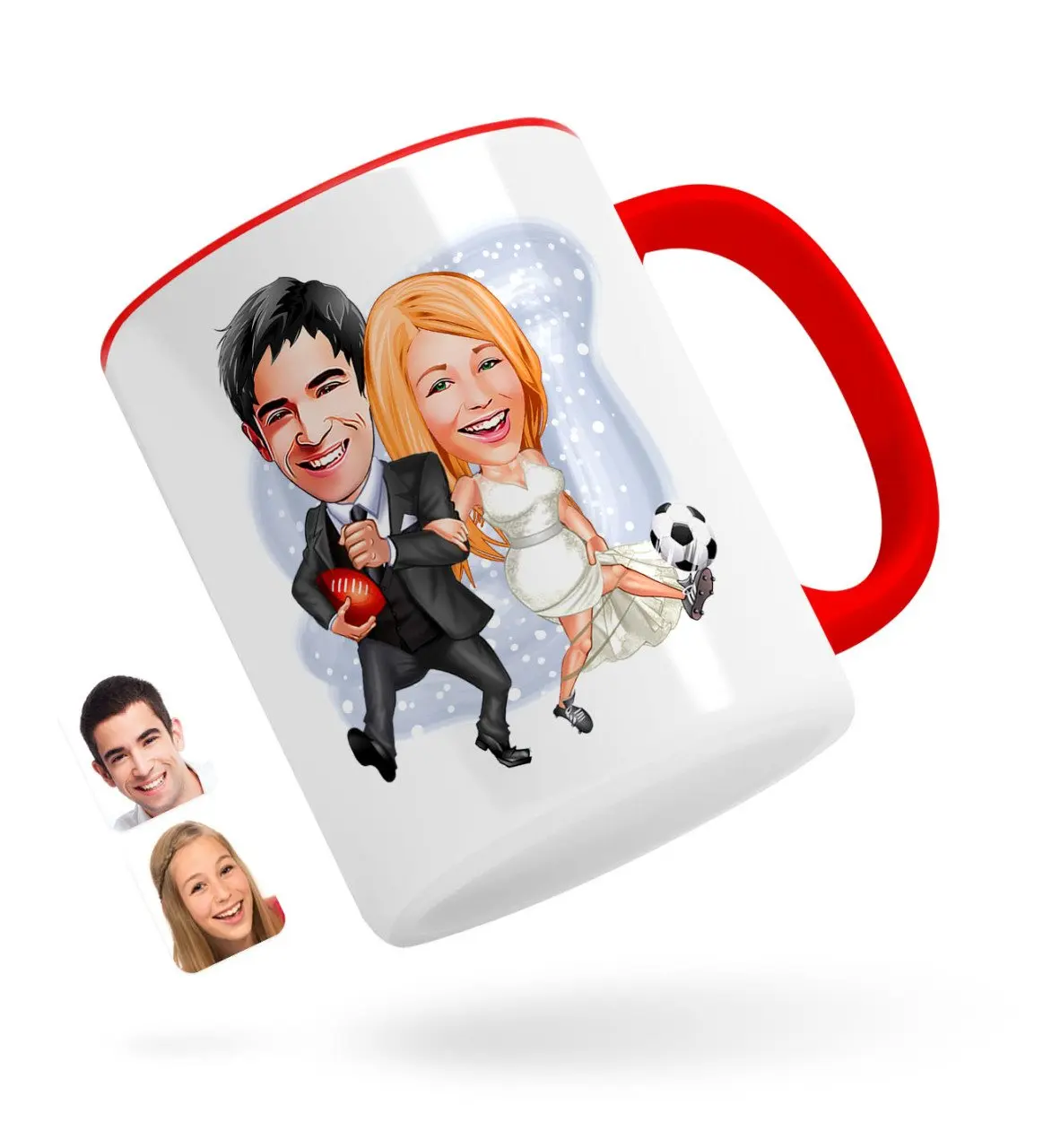 

Персонализированные Валентина карикатура Красного кружка Bardak-15