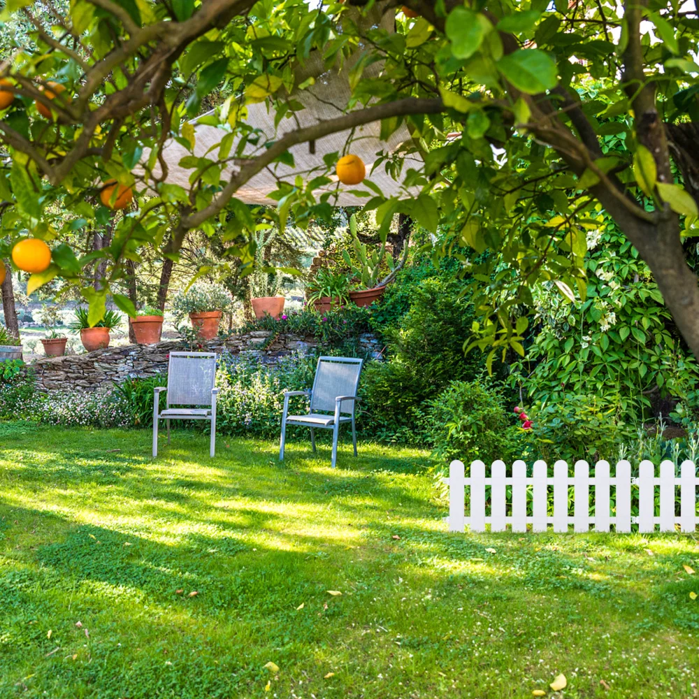 

4pcs Kindergarten Flower Fence Garden Vegetable Small White Fence Decor