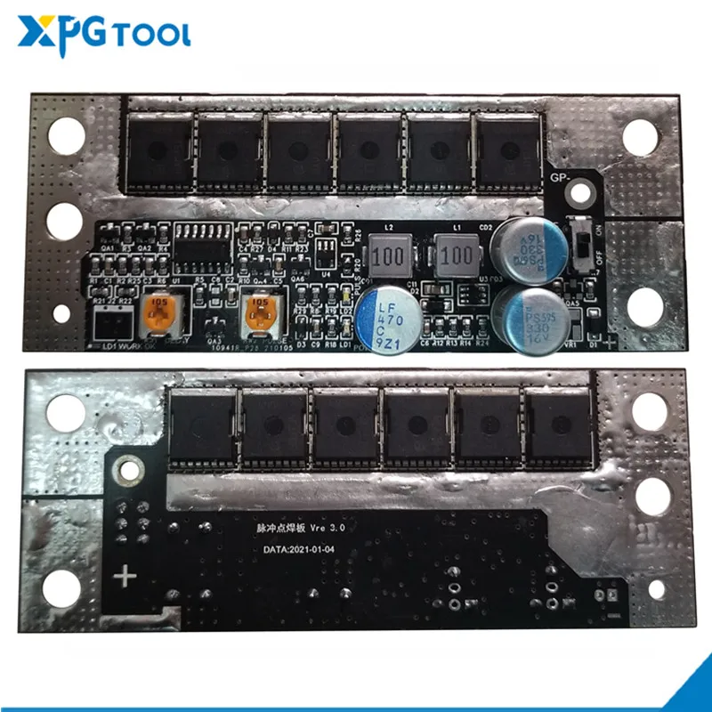 

DIY lithium battery spot welding machine controller board farad capacitor energy storage butt welding circuit board 12MOS tube