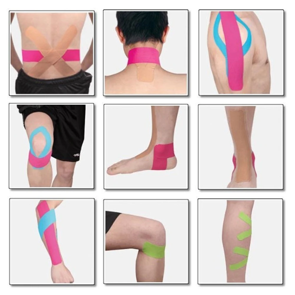 Воздухопроницаемая эластичная кинезиологическая лента ROEGADYN рулон хлопковой