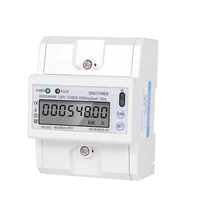 sinotimer dds548mr 5 100a 230v multi functional single phase ac power consumption meter monitoring rail with rs485 modbus