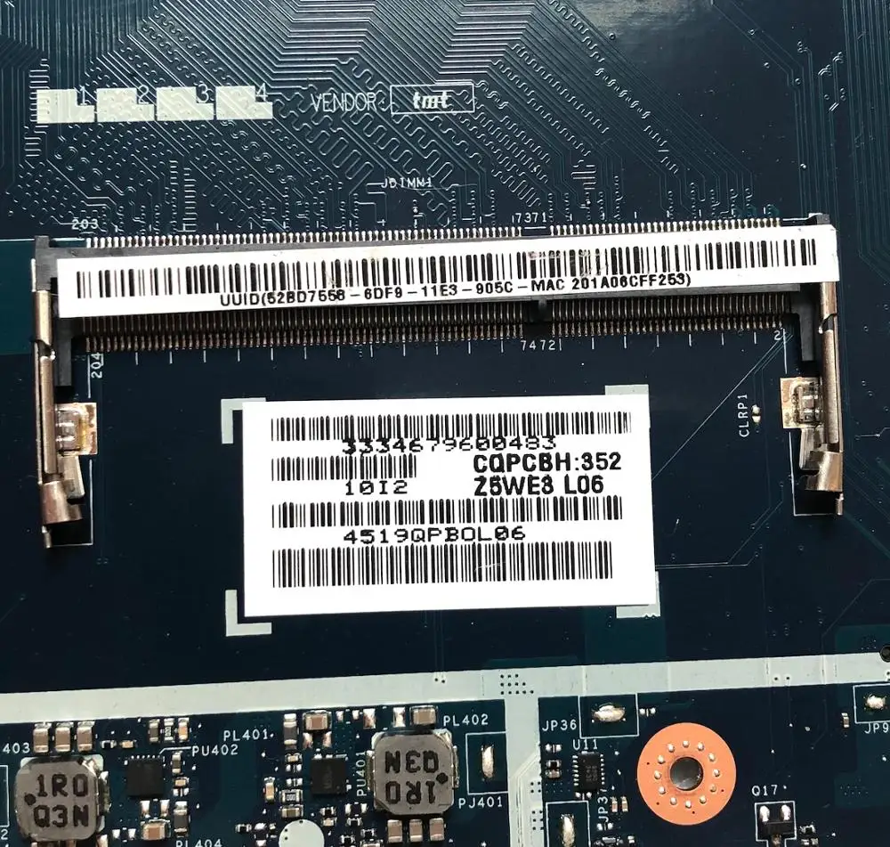 Материнская плата для ноутбука acer aspire Φ материнская Z5WE3 E1 510 100% протестирована