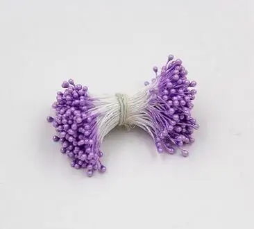 Light purple 100 шт/партия искусственные цветы тычинки с днем рождения украшения детский душ Свадебные украшения Флорес Рождественский Декор - Цвет: Light purple