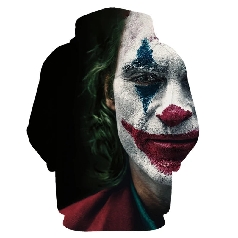 

Novelty Clown 3d print Hoodie Men Joker Poker Men Hoodies Sweatshirts Funny Sweatshirt Hip Hop Mens Clothes Hoodies Men