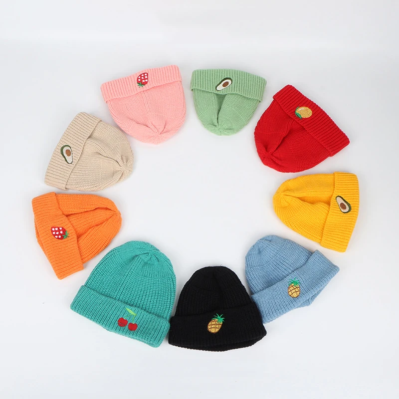 Новые детские шапки осень/зима детская теплая ветрозащитная вязаная шапка s