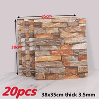 20pcs 3d brick wall stickers wallpaper for living room bedroom tv wall decor xpe foam waterproof wall self adhesive wall sticker