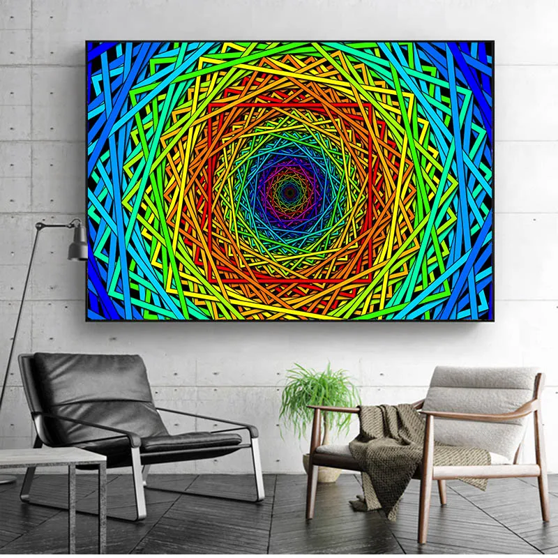 

Абстрактные Художественные картины, современный декоративный холст, винтажное настенное искусство для гостиной, абстрактный постер и прин...