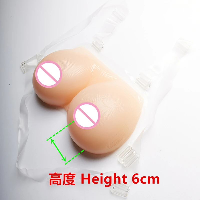 

D cup Crossdresser Breast 1000g/pair Drag Queen Silicone Breast Forms Fake Boobs Artificial Breast