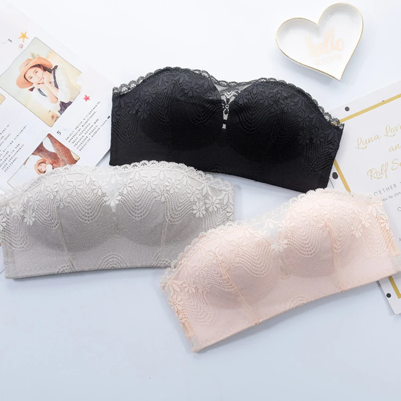 Roseheart Женская мода Черный серый цвет Беспроводной ремни бюстгальтеров с пуш ап