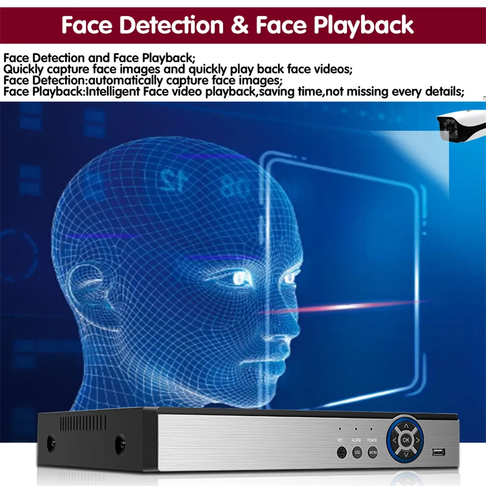 POE IP CCTV мини-камера мониторинга безопасности Системы 4CH 5MP NVR Kit HD хорошие продажи