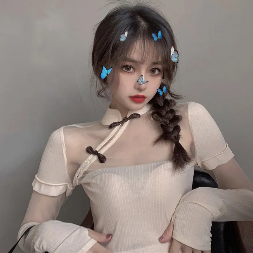 Женские туфли в стиле ретро топы с высокой талией мини-юбка) модный детский