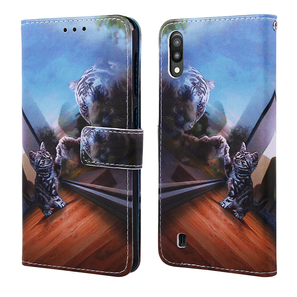 Чехол книжка с рисунком панды для Samsung Galaxy A10S A41 A11 A10 A20 E A30 A40 A50 A70 A21s A217F A10E