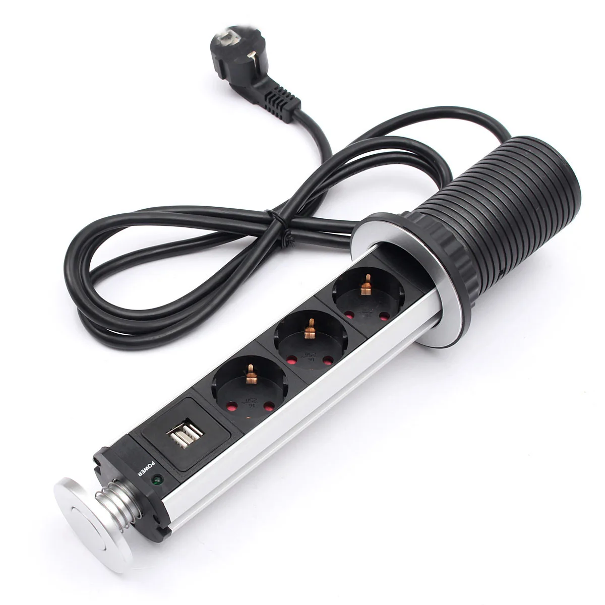 16A Выдвижная 3 розетка 2 usb порт для зарядки кухонный стол электрическая розетка настольные розетки выдвижные столешницы столешница