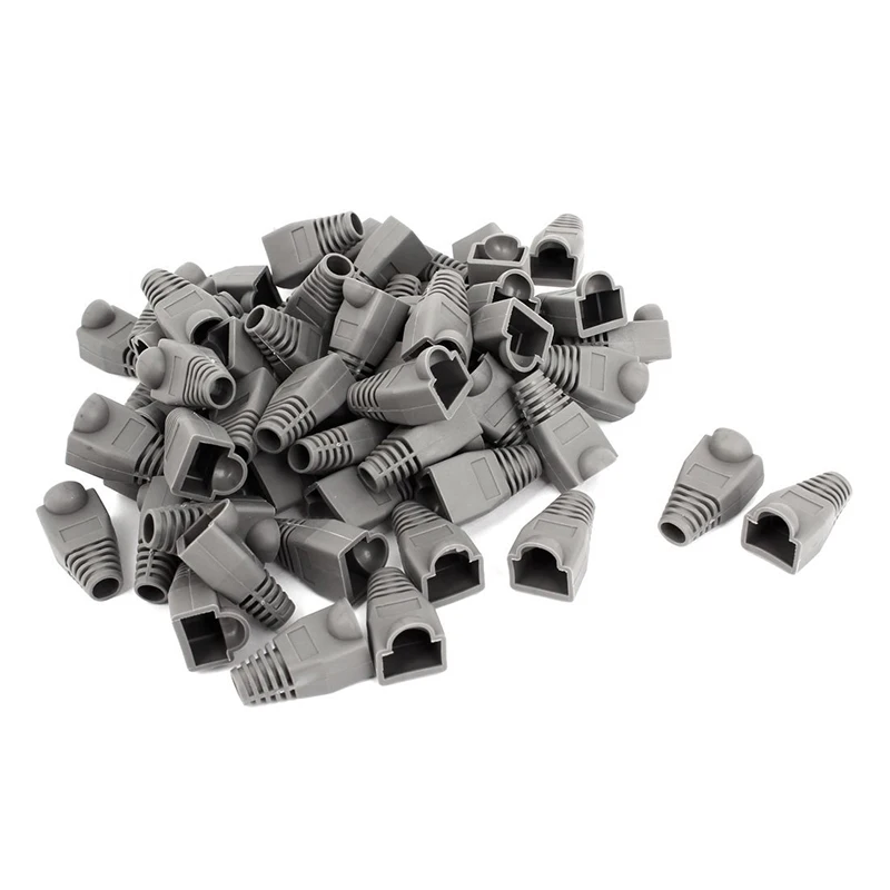 Горячий кабель Ethernet CAT5 CAT6 RJ45 Натяжной штекер Крышка загрузки 100 шт