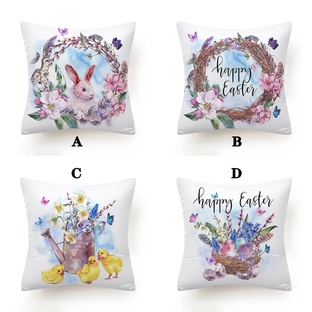 Пасхальные льняные наволочки домашний декор праздничная Подушка домашняя