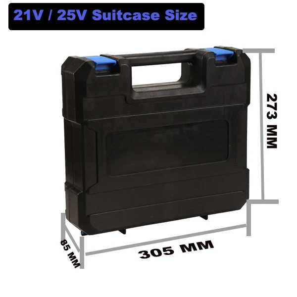 SET2( 21V 25V Box) Электроинструмент Чемодан 12 В 16,8 в 21 в 25 в электрический сверлильный ящик для литиевой электрической отвертки Беспроводная Дрель ящик для инструментов чехол для хранения - Цвет: SET2( 21V 25V Box)