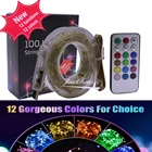 СВЕТОДИОДНАЯ Гирлянда WS2812 RGB Dream, полноцветная гирлянда с пультом дистанционного управления, включает украшение для дома, праздничное освещение