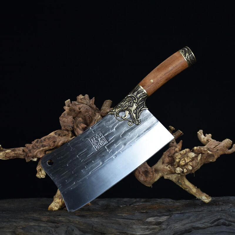 

7Cr17OV стальной нож для нарезки шеф-повара специальный нож бытовой острый тонкий нож longquan кухонный нож ручной Кованый нож