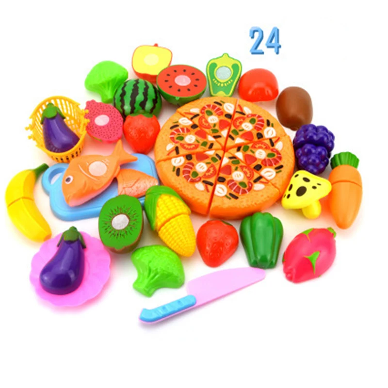 32 штуки Детская ролевая Кухня для фруктов и овощей Еда игрушка резка подарочный