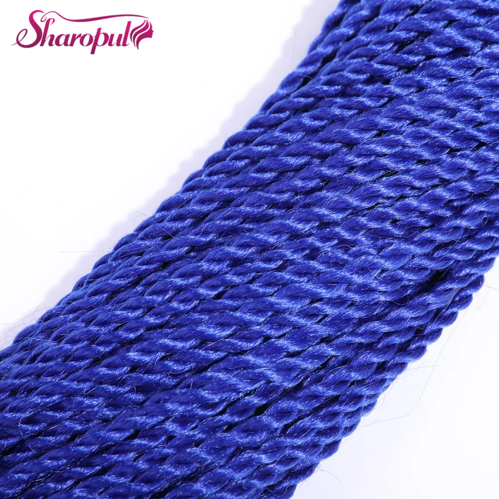 Сенегальские крученые вязаные волосы 22 дюйма 30 прядей Омбре окрашенные