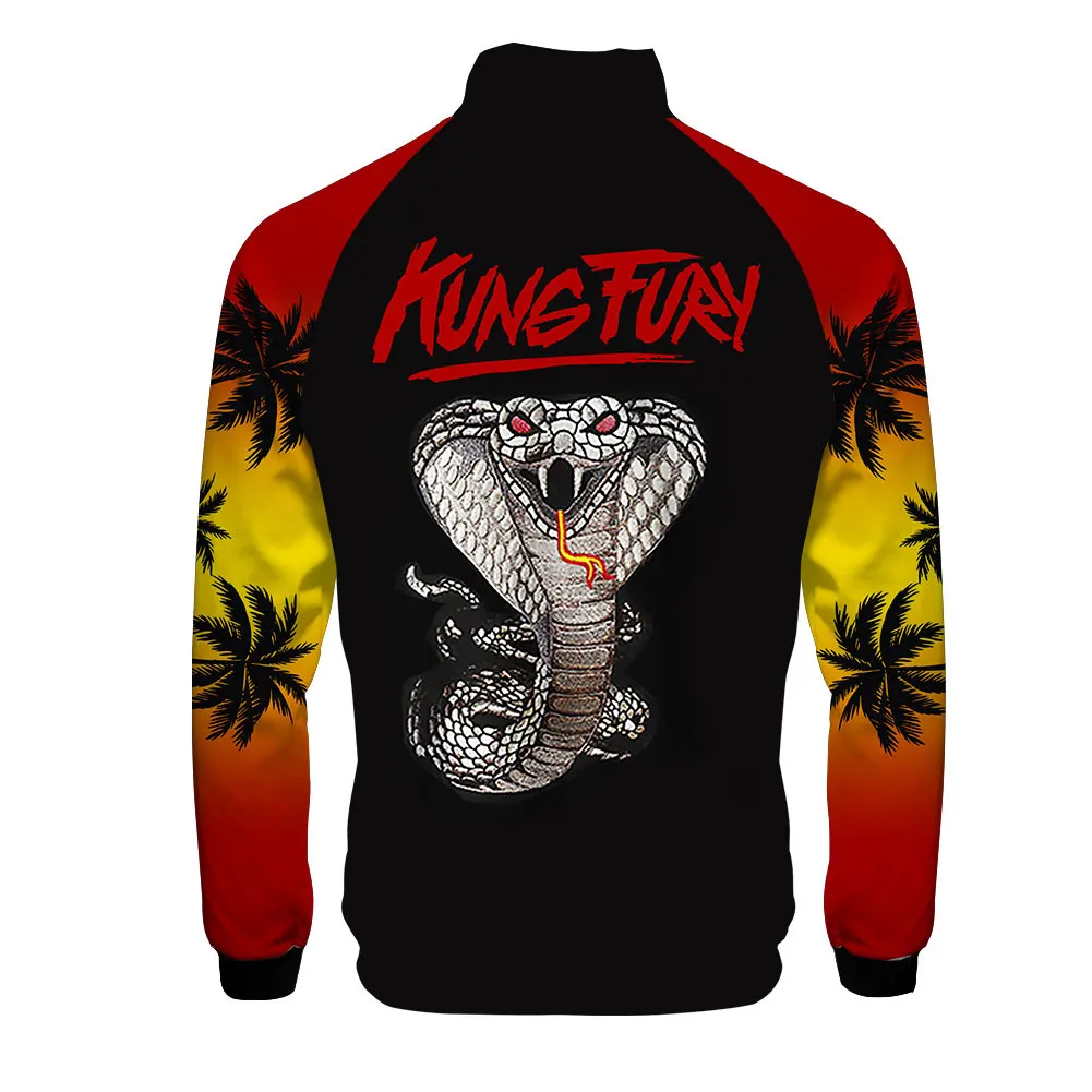 Детская толстовка для косплея Karate Кобра Кай пуловер с 3D принтом свитшот на молнии