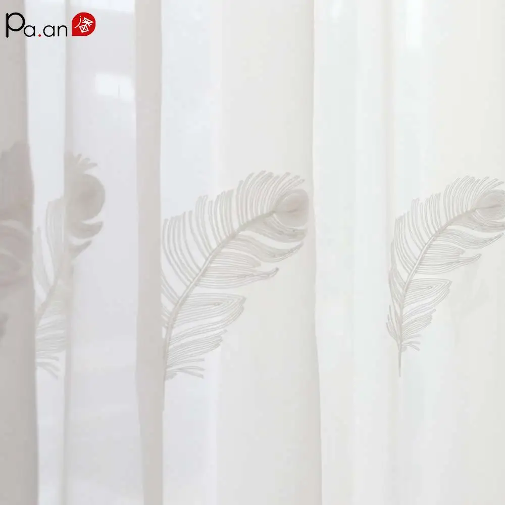 Роскошные тюлевые оконные занавески для гостиной спальни прозрачная белая вуаль