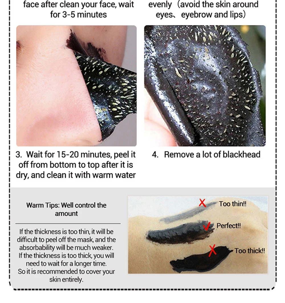 Уход за лицом для носа и лица маска blackhead жидкость снятия минералы средство