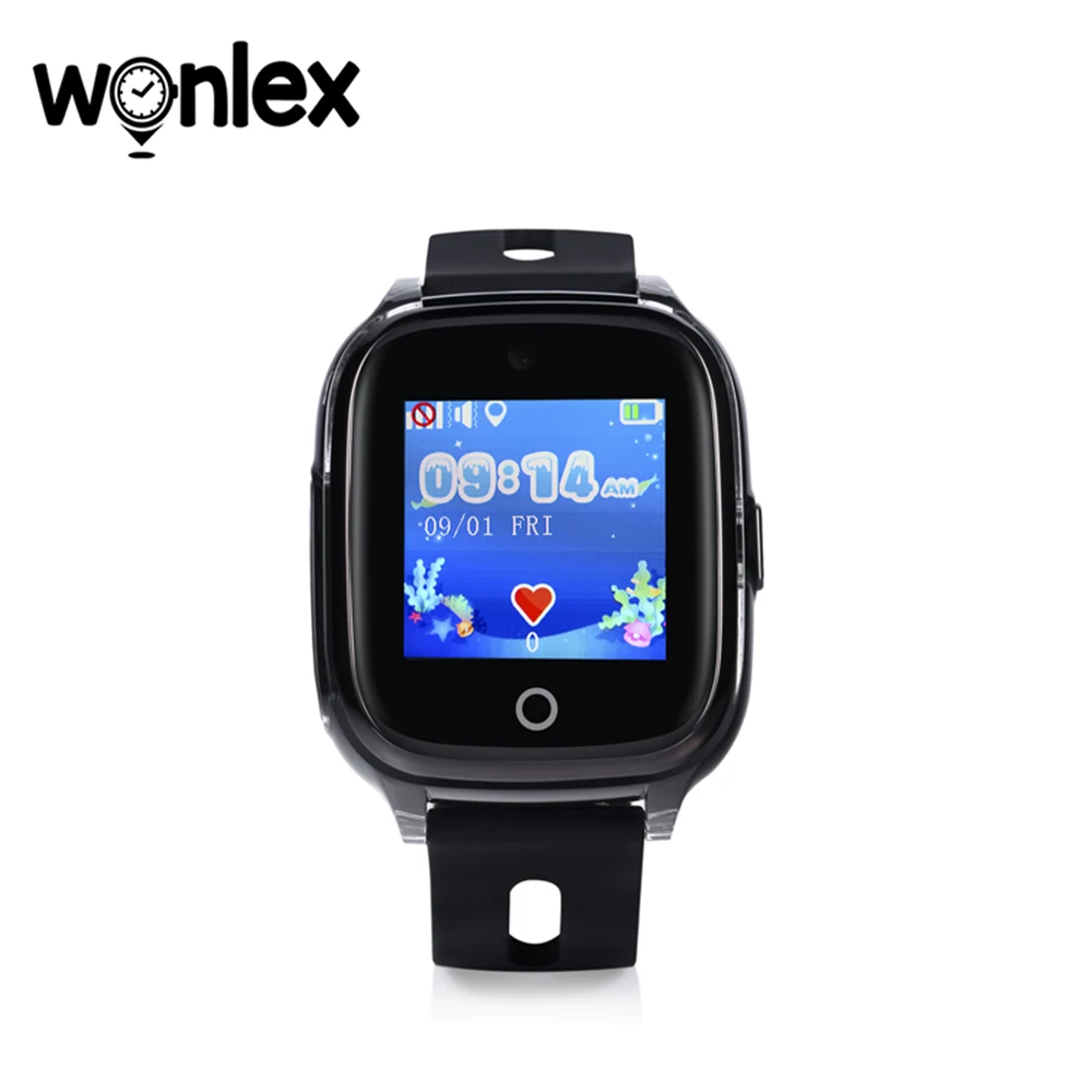 Детские Смарт-часы Wonlex с камерой 2G водонепроницаемые часы IP67 GPS WIFI SOS KT01