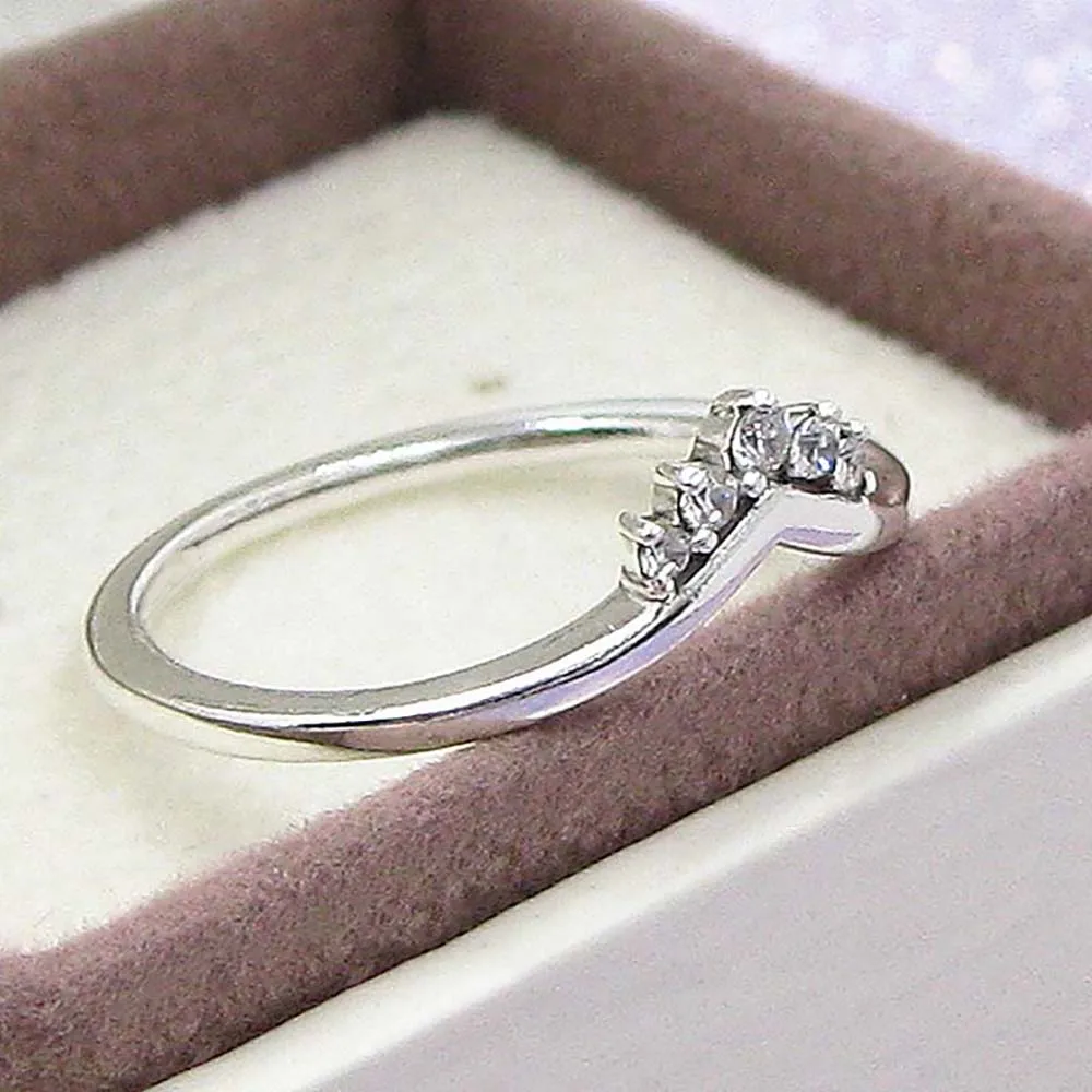 Volayer 925 пробы Серебряное кольцо тиара с подвеской в форме кольца оригинальный