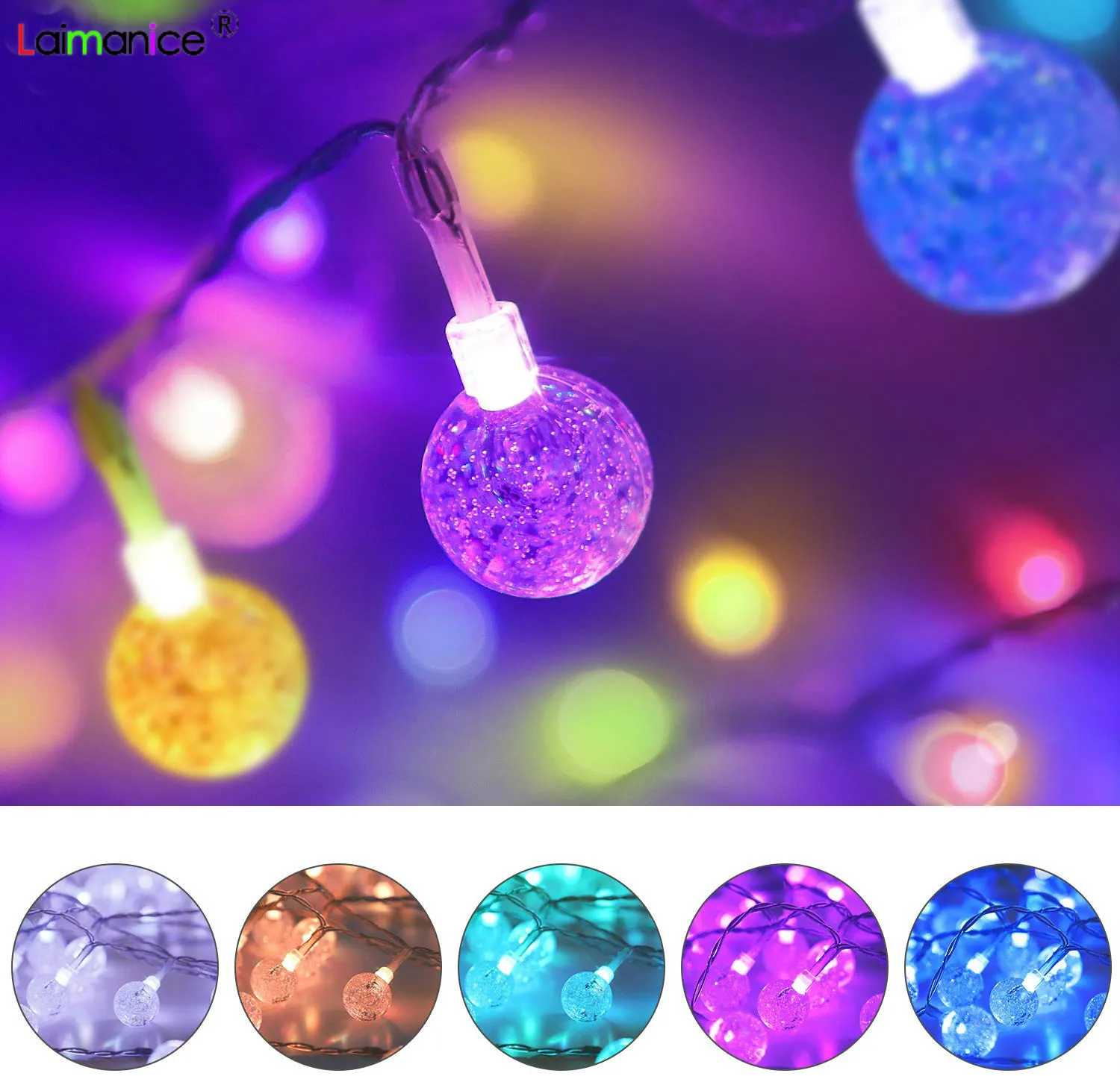 Светодиодная гирлянда с хрустальными шариками 2 5 см м 3 4 10 м|Светодиодная лента| |