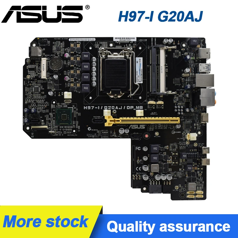 

ASUS H97-I/G20AJ/DP_MB LGA 1150 Gaming Motherboard DDR3 RAM USB2.0 SATA2 PCI-E X16 Mini-ITX Intel H97 Motherboard