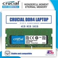 crucial 4gb 8gb 16gb ddr4 ram memory 2133 2400 2666 mhz pc4 21300 sodimm ram 1 2v 260 pin for laptop notebook memory